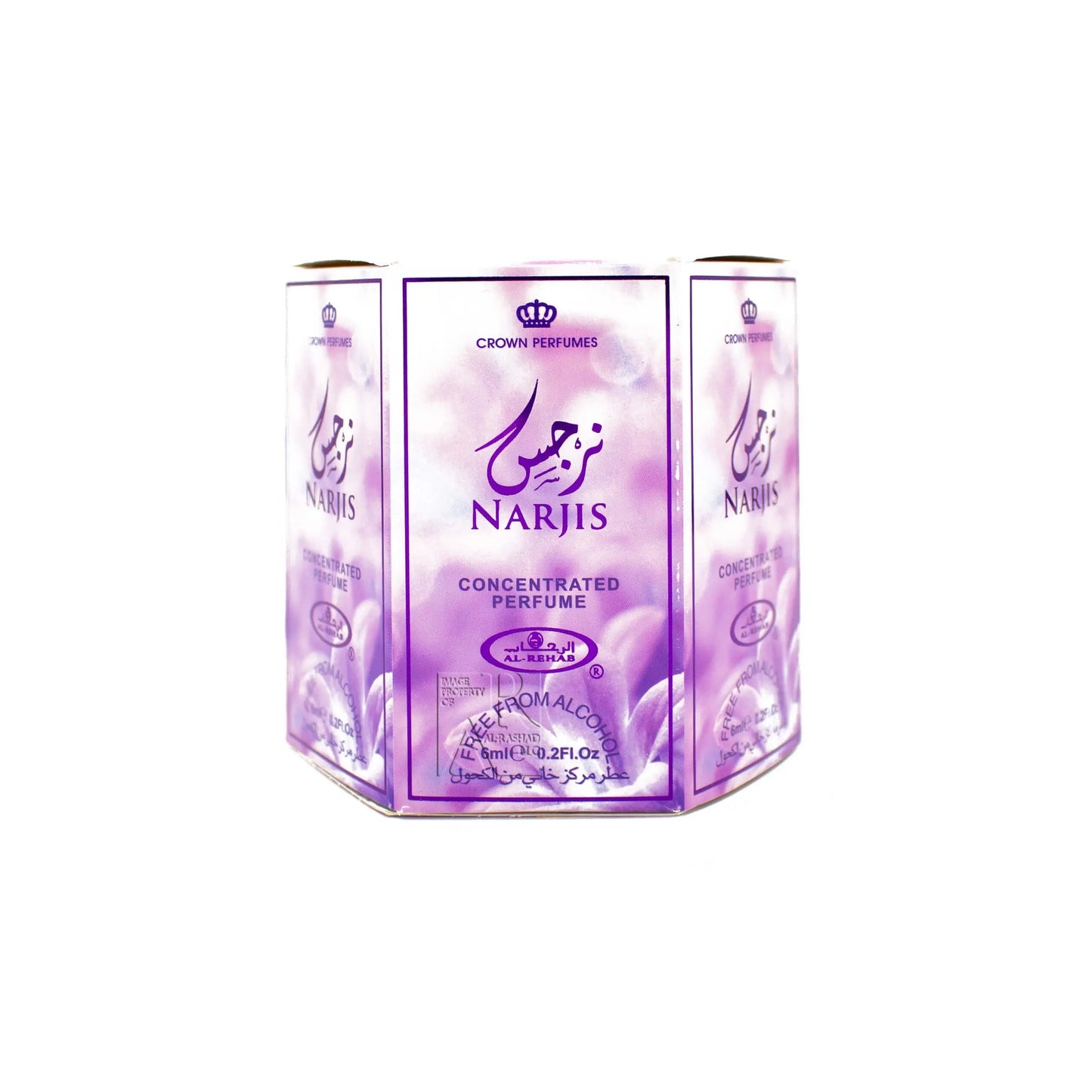 6x Narjis Perfume Oil 6ml Al Rehab Al Rehab