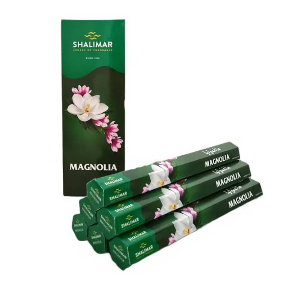 6x Magnolia Hexa Incense Sticks Shalimar