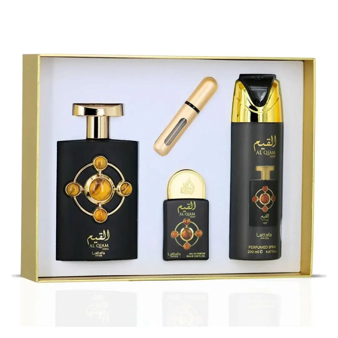 Al Qiam Gold Gift Set (3 Pieces) Lattafa Pride
