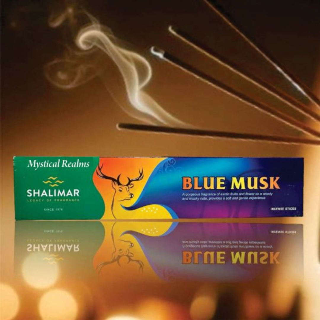 12x Blue Musk Incense Sticks Shalimar