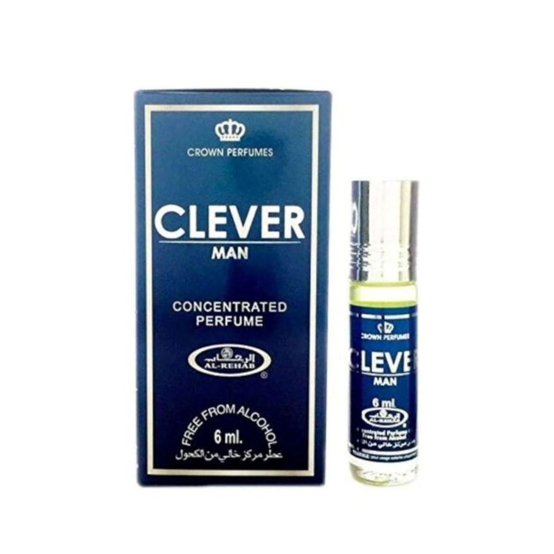 Clever Man Perfume Oil 6ml Al Rehab 6x