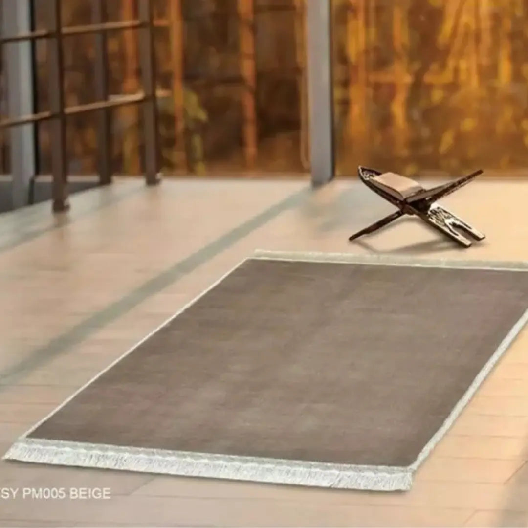 EXTRA LARGE Premium Quality Mixed Color Plain Prayer Mats Padded (Non Slip) Smile Europe