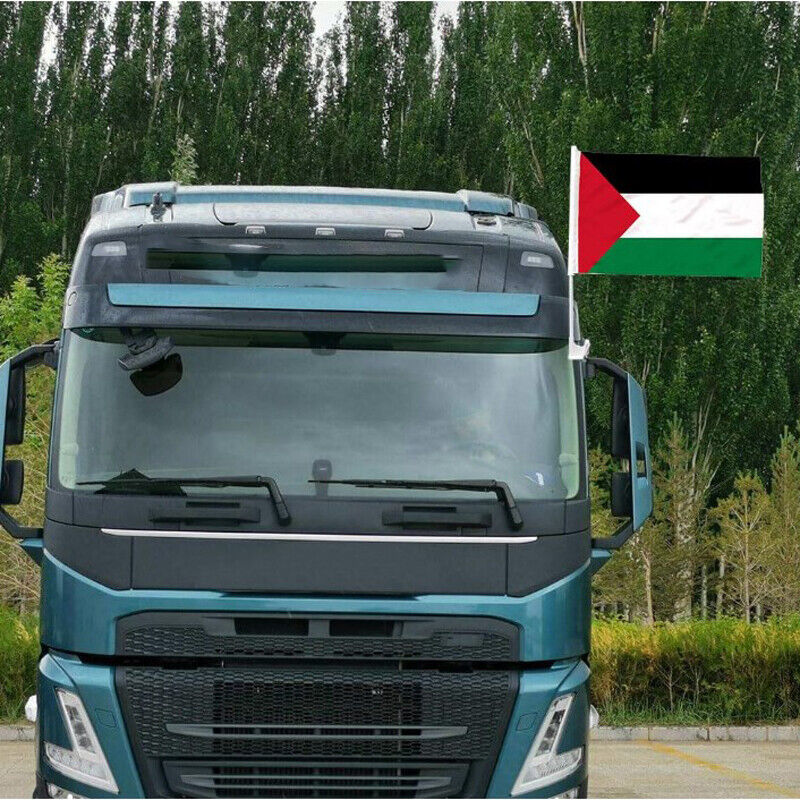 12pcs x Palestine Car Flag Window Clip Flag Solidarity Flag 30x34cm