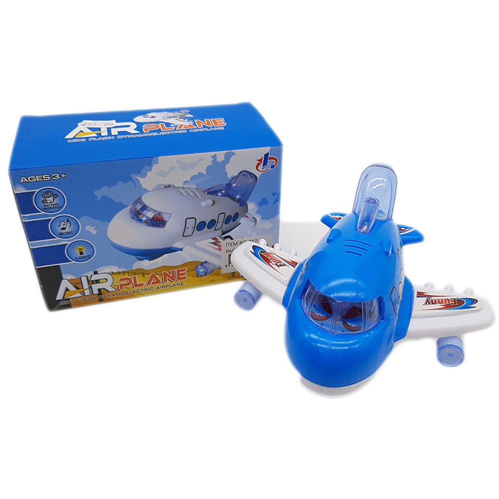 Battery Operated Small Plane With Labbaik Sound & Lights Kids Toys Interactive