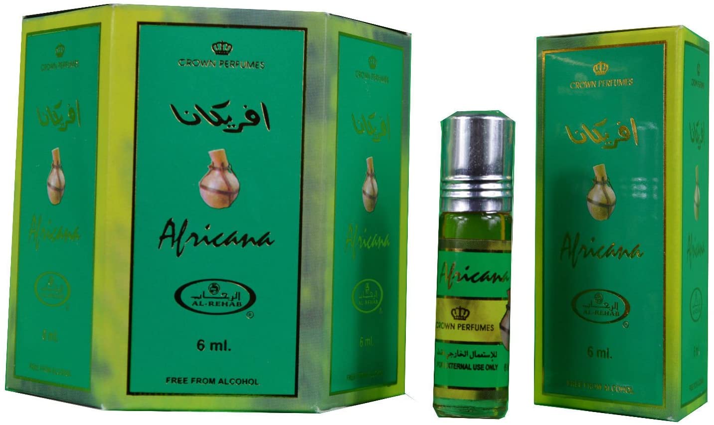 Africana Perfume Oil 6ml x 6 by Al Rehab - Smile Europe Wholesale 