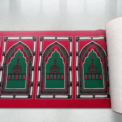 10 Person Prayer Mat Fabric Roll Thick (Design-3)