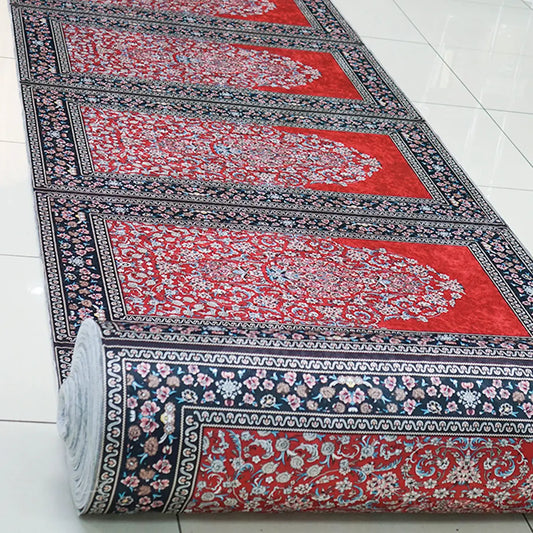 10 Person Premium Red Prayer Mat Fabric Roll Smile Europe Wholesale