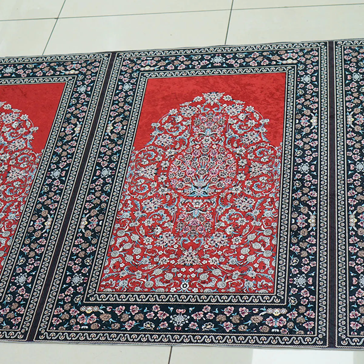 10 Person Premium Red Prayer Mat Fabric Roll Smile Europe Wholesale