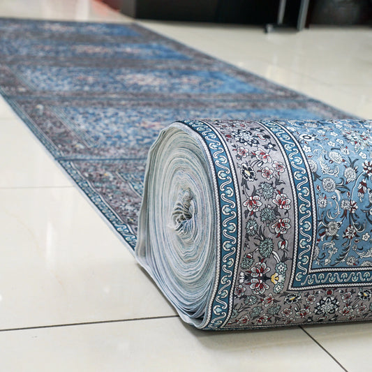 10 Person Premium Sky Blue Prayer Mat Fabric Roll Smile Europe Wholesale