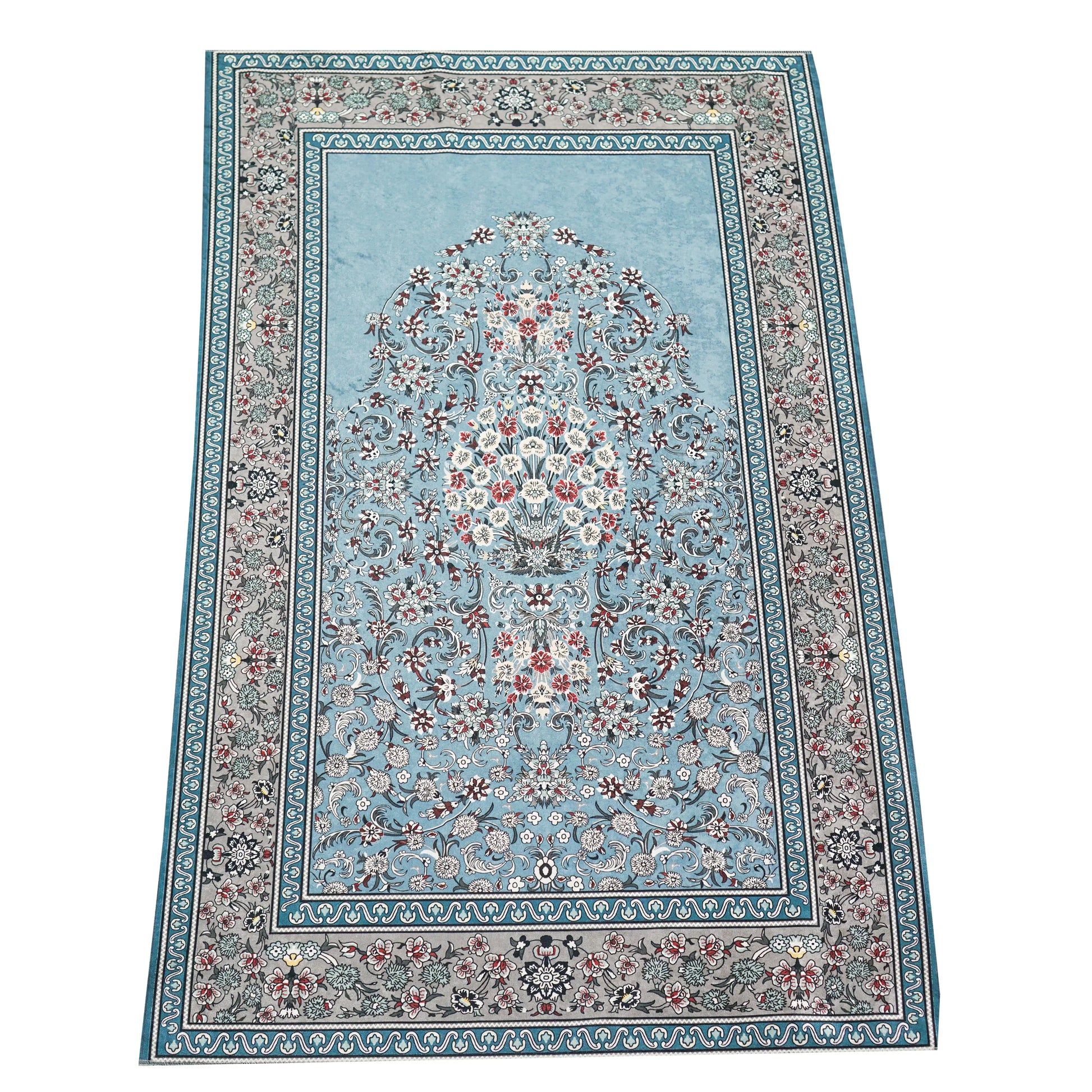 10 Person Premium Sky Blue Prayer Mat Fabric Roll Smile Europe Wholesale