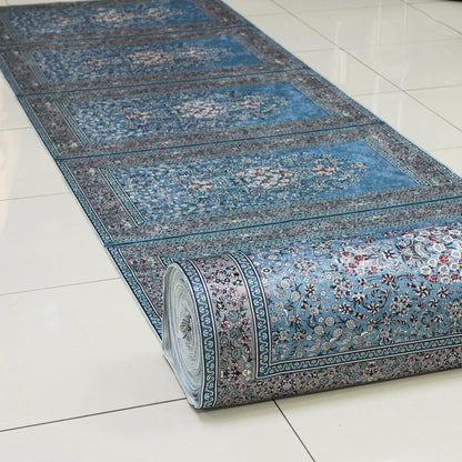 10 Person Premium Sky Blue Prayer Mat Fabric Roll Smile Europe Wholesale