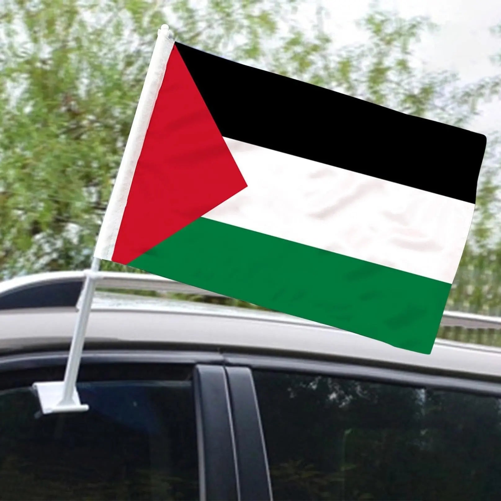 12pcs x Palestine Car Flag Window Clip Flag Solidarity Flag 30x34cm Smile Europe