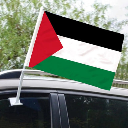 12pcs x Palestine Car Flag Window Clip Flag Solidarity Flag 30x34cm Smile Europe