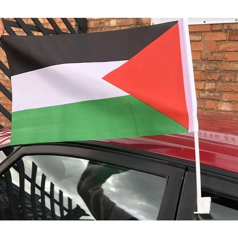 12pcs x Palestine Car Flag Window Clip Flag Solidarity Flag 30x34cm Smile Europe