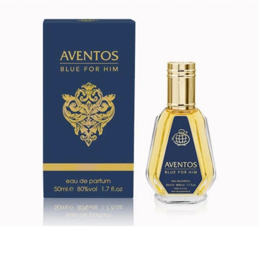 12x Aventos Blue for him Eau De Parfum 50ml Fragrance World Fragrance World