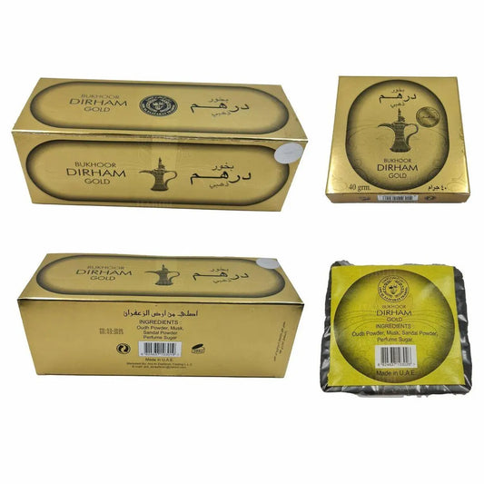 12x Bukhoor Dirham Gold Bar 40g Ard Al Zaafaran Ard Al Zaafaran