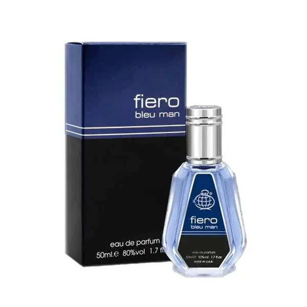 12x Fiero Bleu Man Eau De Parfum 50ml Fragrance World Fragrance World