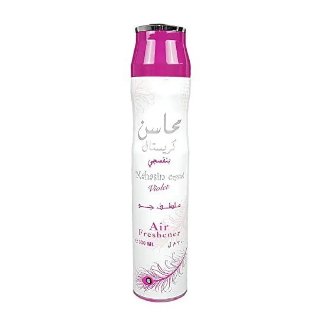 12x Mahasin Crystal Violet Air Freshener 300ml Ard al Zaafaran Ard Al Zaafaran