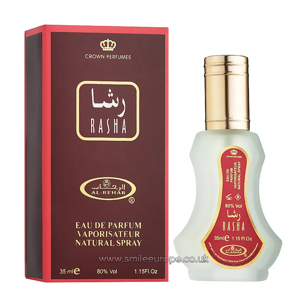 Rasha Perfume 35ml By Al Rehab | Smile Europe Wholesale Islamic Superstore