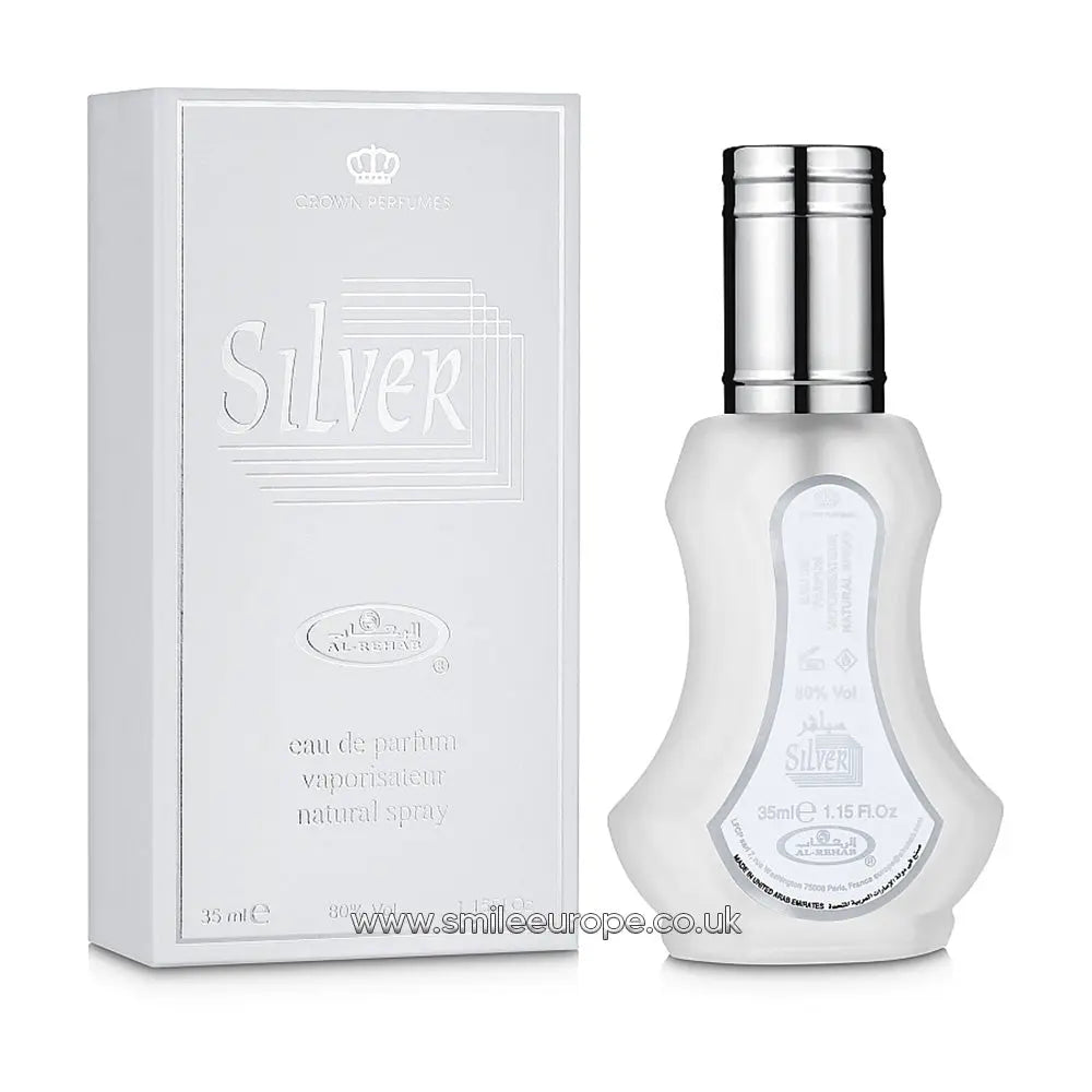 12x Silver Perfume 35ml By Al Rehab Al Rehab