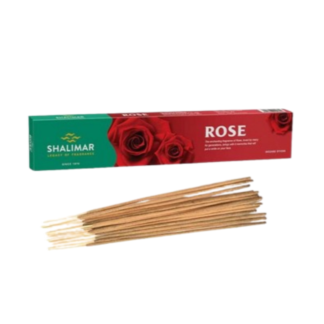 12x Rose Incense Sticks Shalimar