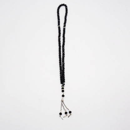 Crystal Tasbih Prayer Beads black N6 X12