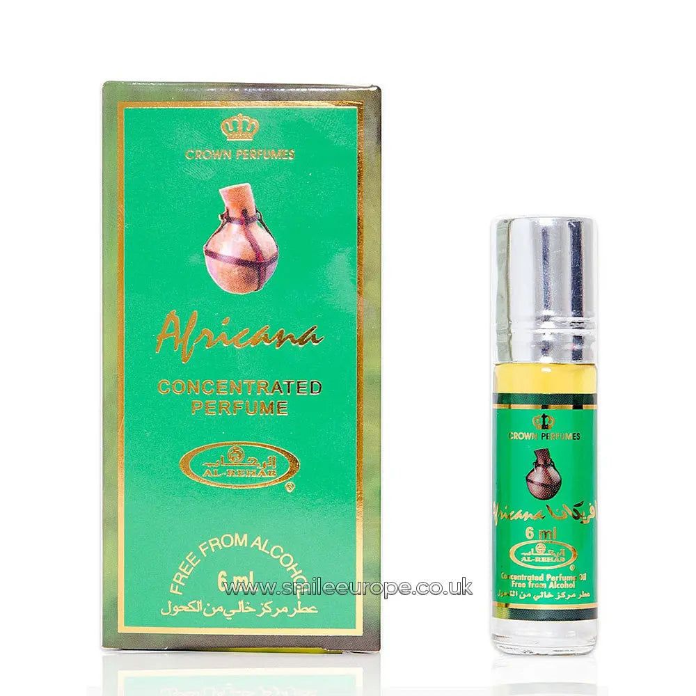 6x Africana Perfume Oil 6ml Al Rehab Al Rehab