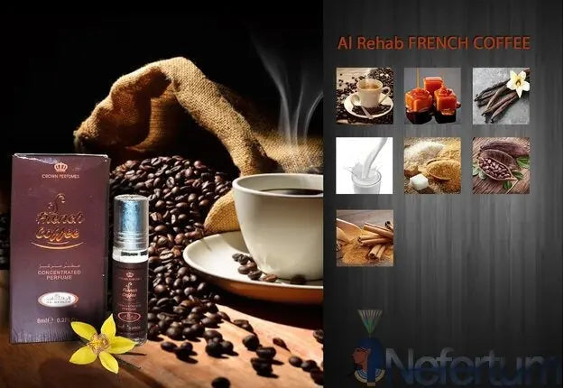 6x French Coffee Perfume Oil 6ml Al Rehab Al Rehab