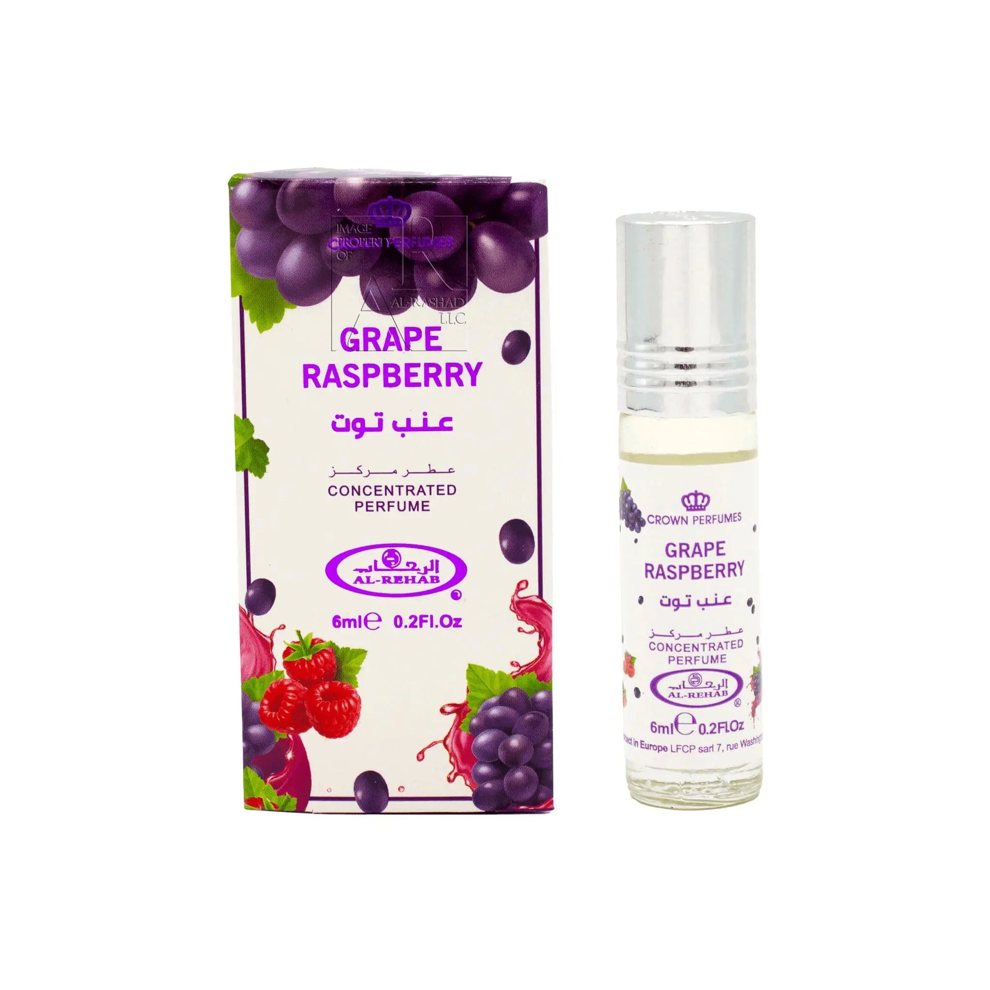 6x Grape Raspberry Perfume Oil 6ml Al Rehab Al Rehab