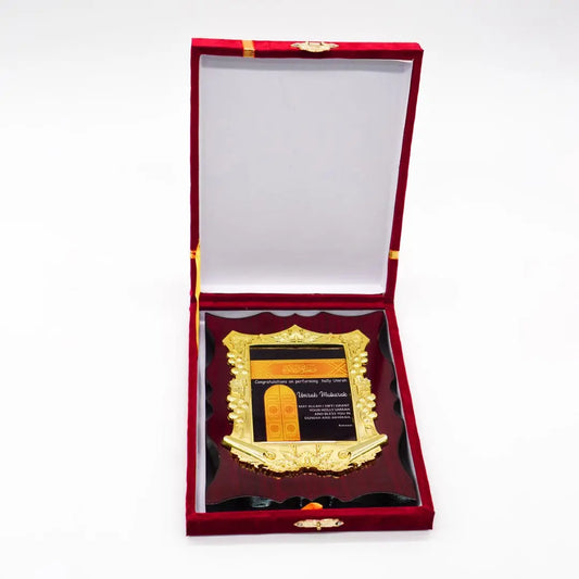 6x Umrah Mubarak wooden plaque with box Smile Europe Wholesale