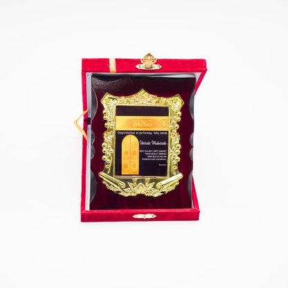 6x Umrah Mubarak wooden plaque with box Smile Europe Wholesale