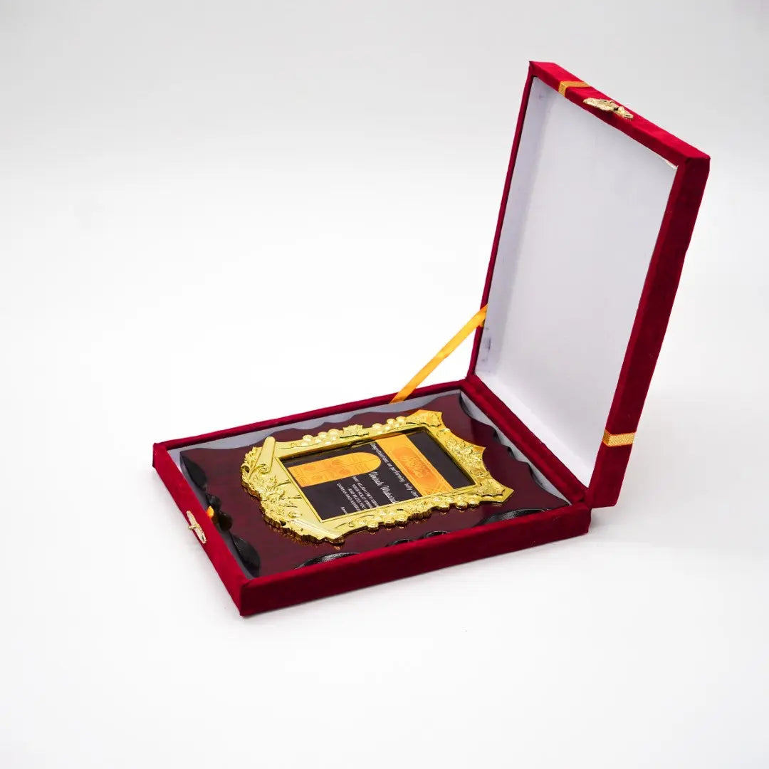 6x Umrah Mubarak wooden plaque with box Smile Europe Wholesale