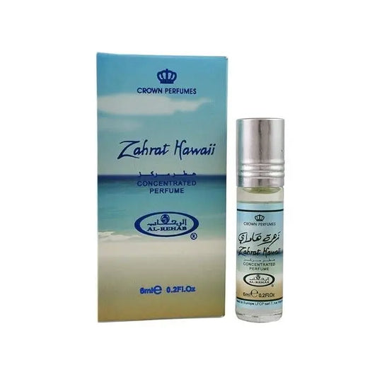 6x Zahrat Hawaii Perfume Oil 6ml Al Rehab Al Rehab