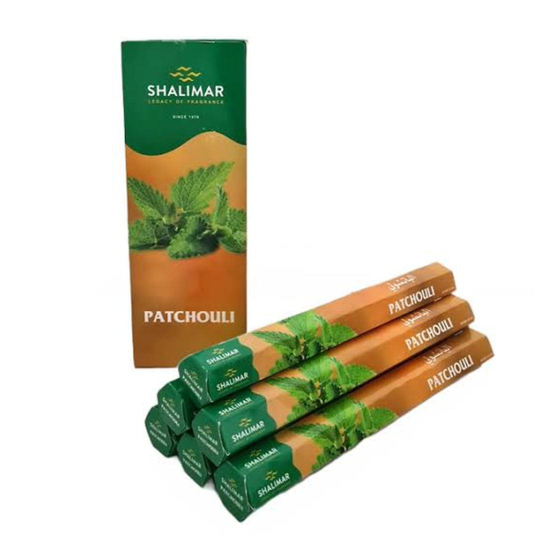 6x Patchouli Hexa Incense Sticks Shalimar