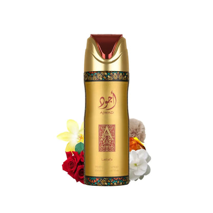 Ajwad 200ml Deodorant Body Spray Lattafa 12x