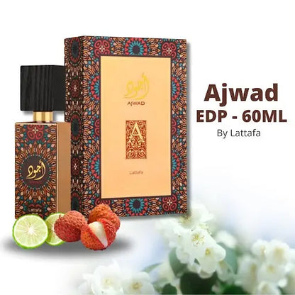 Ajwad Eau De Parfum 60ml Lattafa - Smile Europe