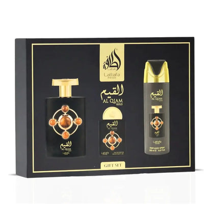 Al Qiam Gold Gift Set (3 Pieces) Lattafa Pride