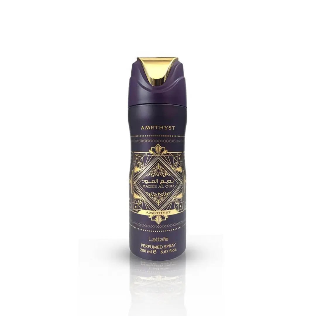Badee Al Oud Amethyst 200ml Deodorant Body Spray Lattafa 12x