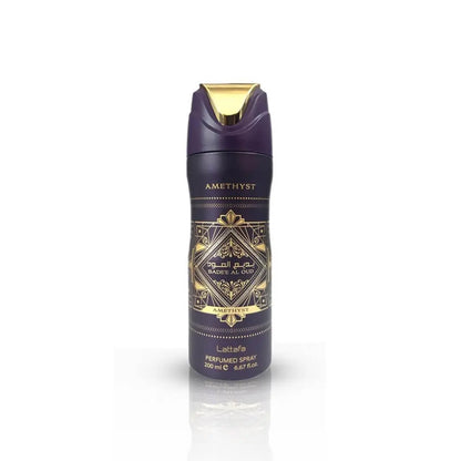 Badee Al Oud Amethyst 200ml Deodorant Body Spray Lattafa 12x