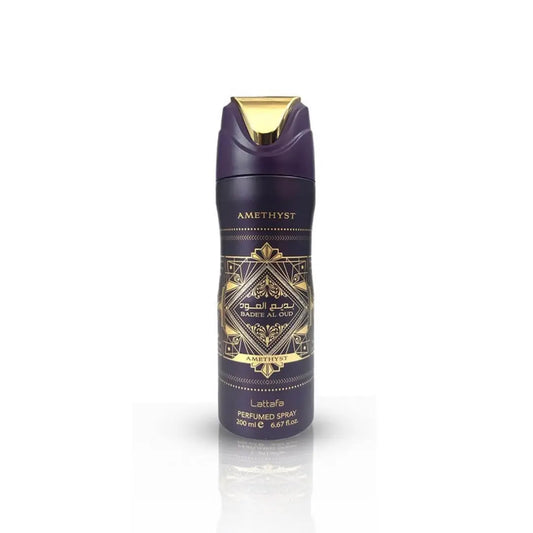 Badee Al Oud Amethyst 200ml Deodorant Body Spray Lattafa 12x