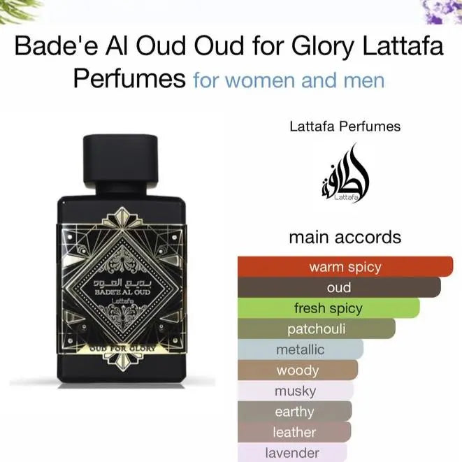 Badee Al Oud Oud for Glory 100ml Eau De Parfum Lattafa