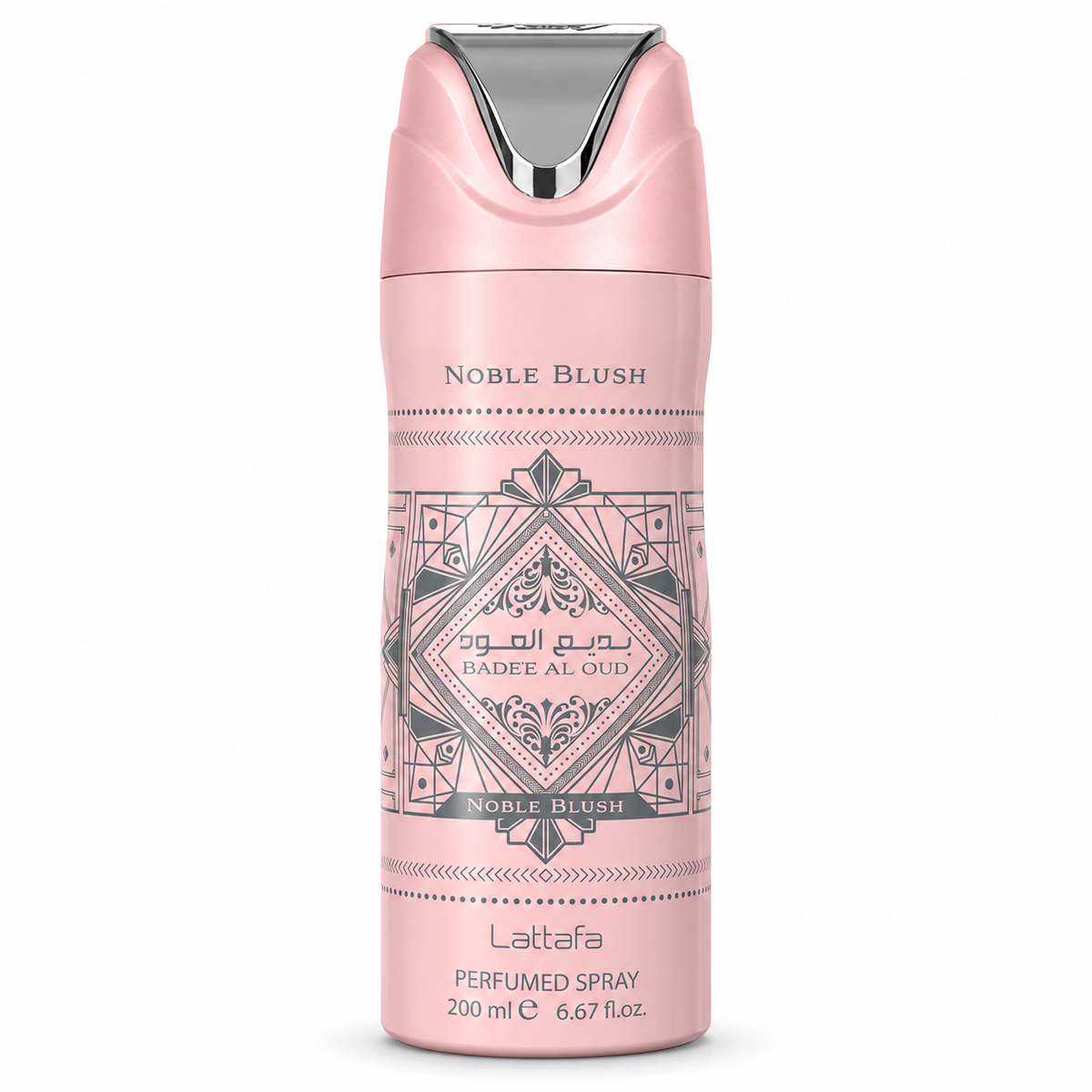 Badee Al Oud Noble Blush 200ml Deodorant Body Spray Lattafa 12x