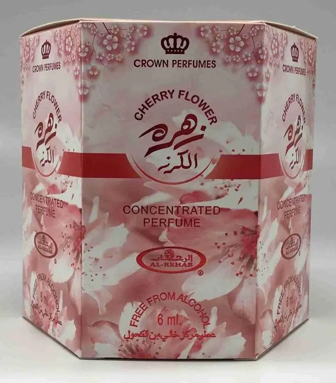 6x Cherry Flower Perfume Oil 6ml Al Rehab