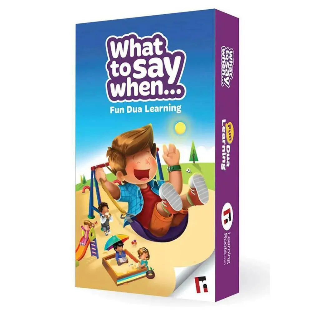 Childrens What to Say When Fun Dua Learning Card Game Learning Roots