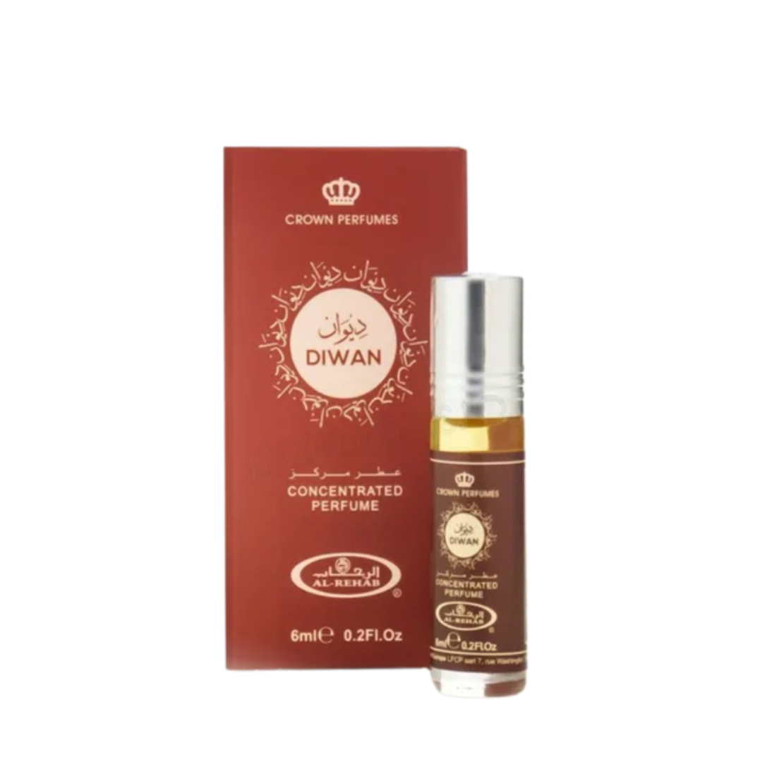Diwan Perfume Oil 6ml Al Rehab 6x