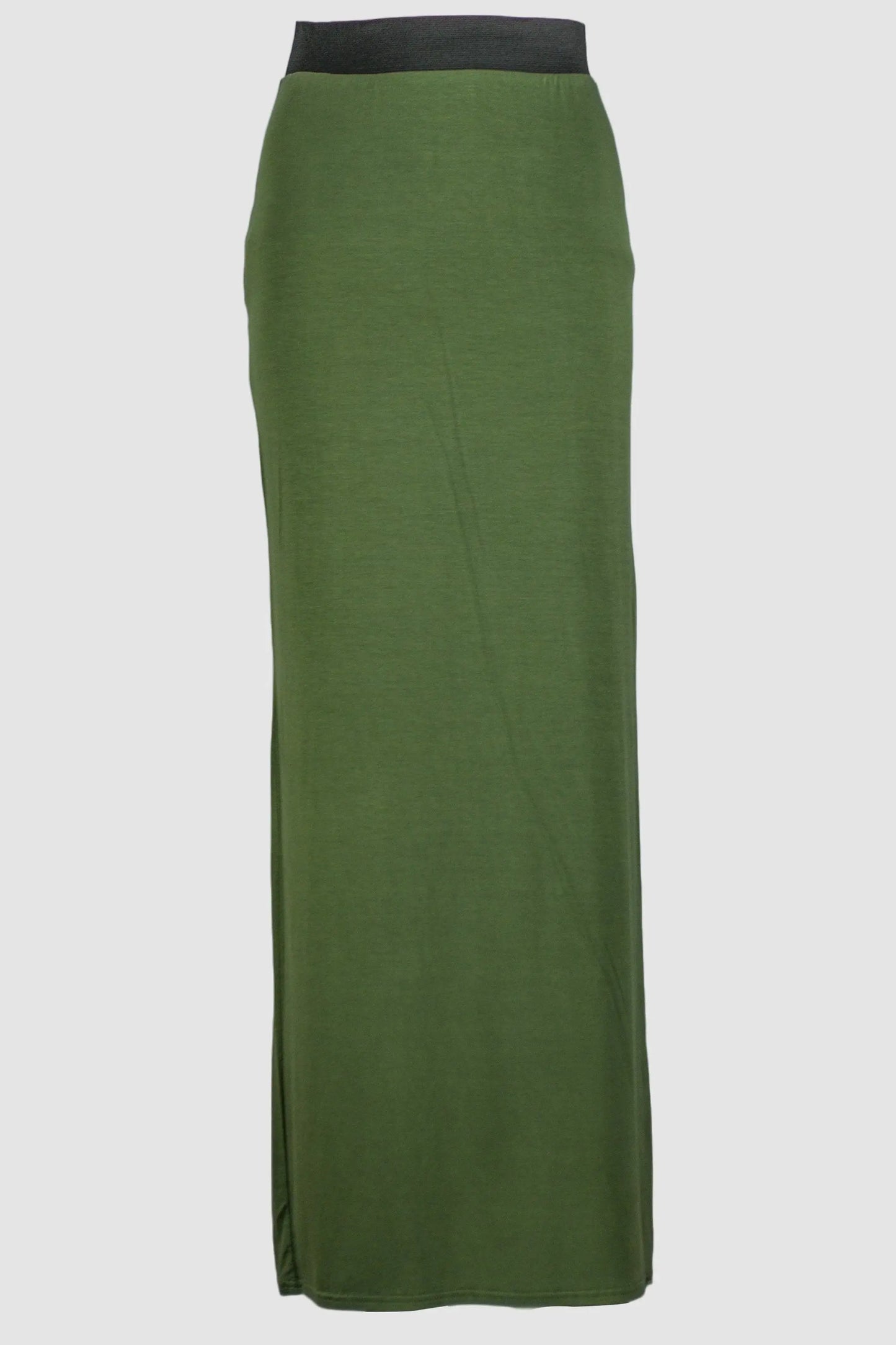 Green Jersey Straight Skirt - Smile Europe