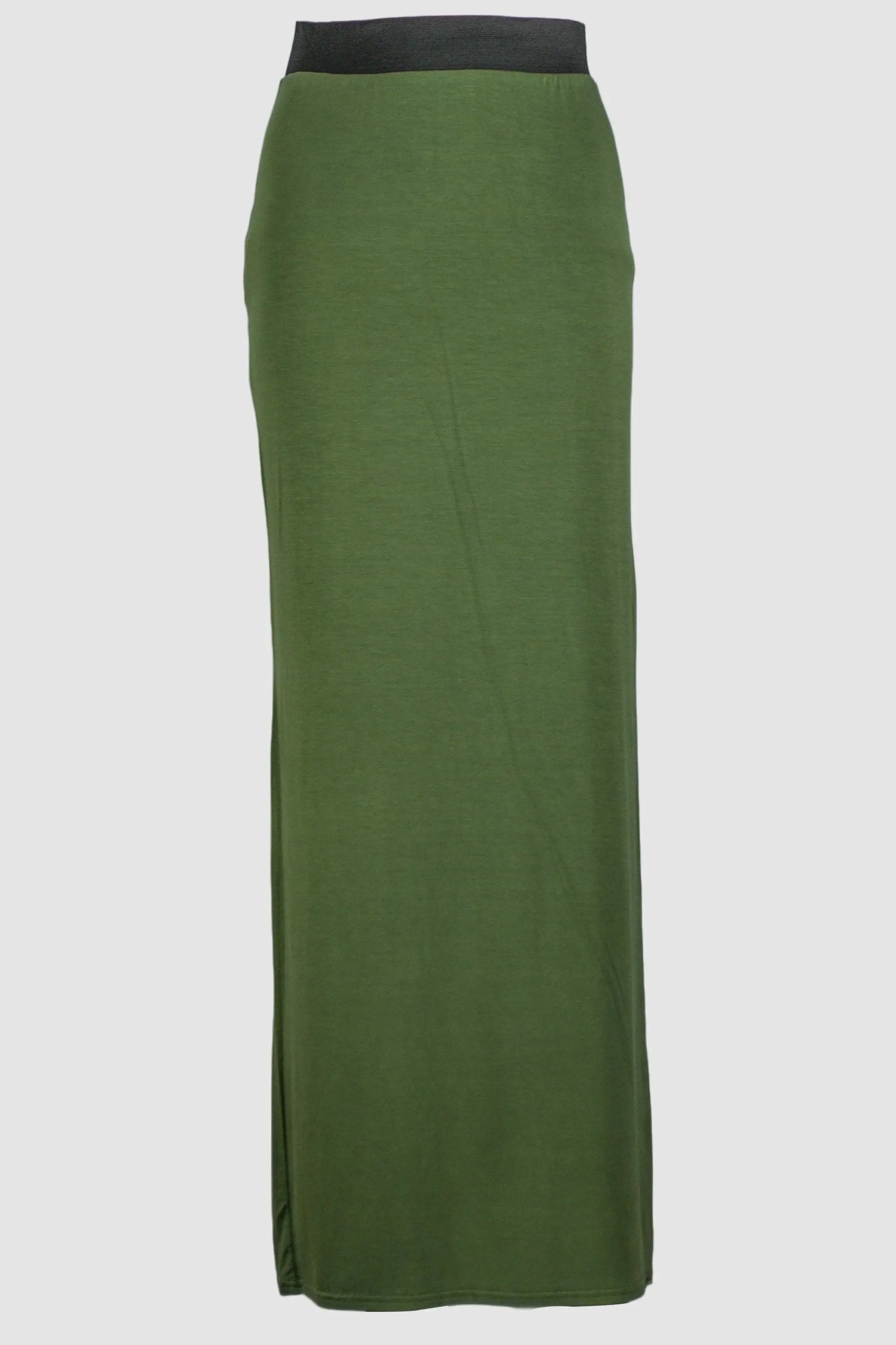 Green Jersey Straight Skirt - Smile Europe