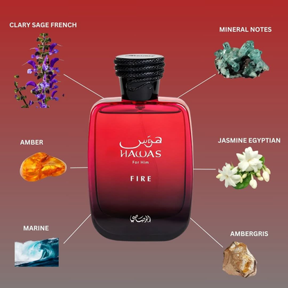 Hawas Fire Eau de Parfum 100ml Rasasi