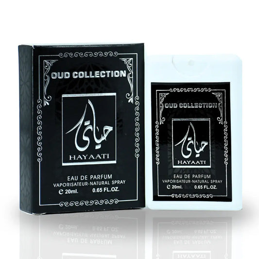 Hayaati Black 20ml Pocket Spray Ard Al Zaafaran 12x