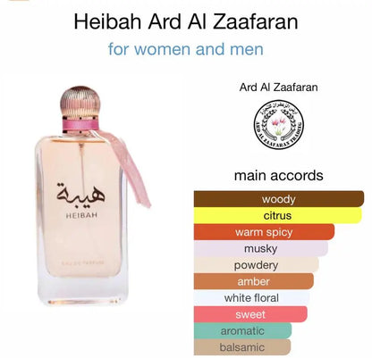 Heibah 100ml Eau De Parfum Ard Al Zaafaran Ard Al Zaafaran